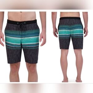 ZeroXposur Men's UPF 50+ Sun Protection Comfort Liner Snap Waist Swim Trunks M